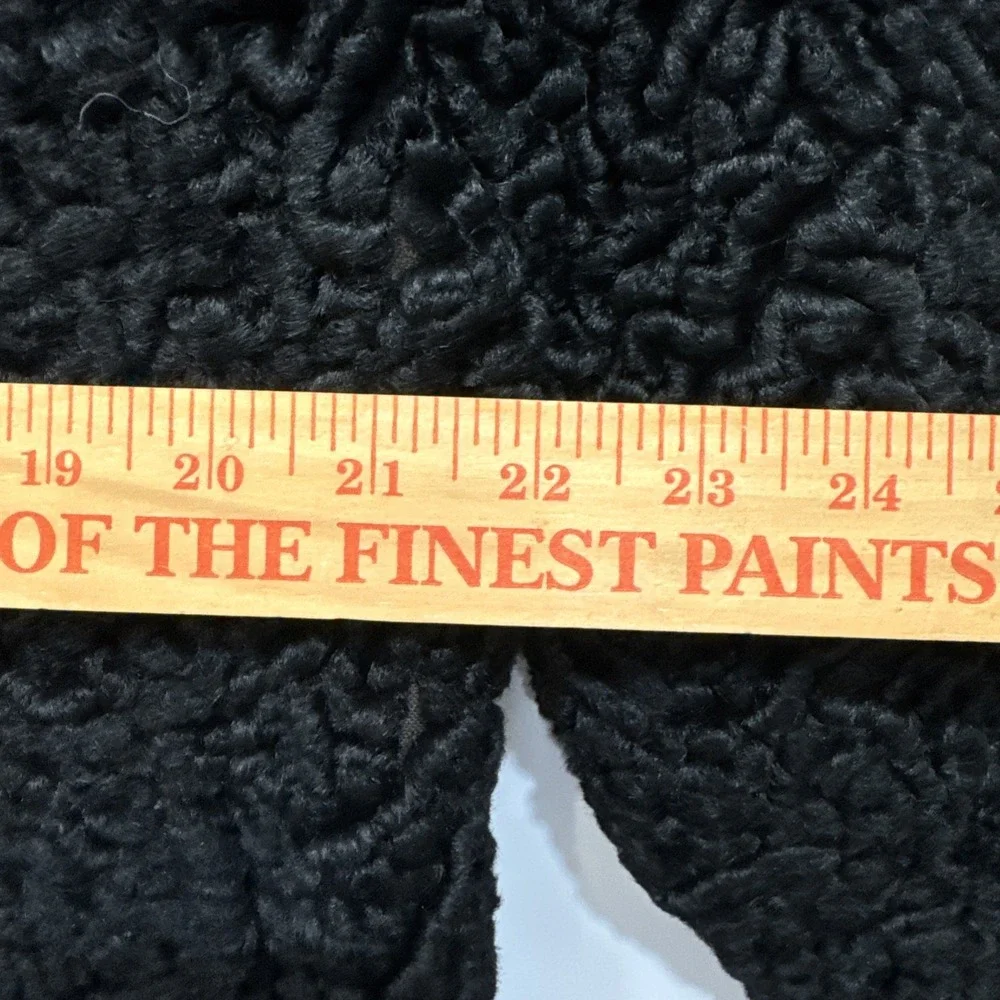 Real‎ Persian Lamb Fur straight  jacket coat  KARAKUL ASTRAKHAN
